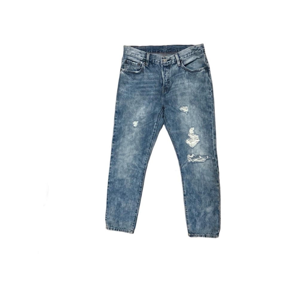 Levi’s Women’s Acid Wash Button Fly Distressed Jeans 100% Cotton Size 26